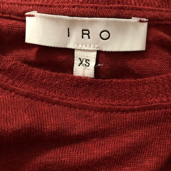IRO Marvina 100% Linen Distressed Tee Size XS - Picture 8 of 9